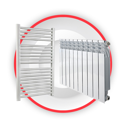 رادیاتور و حوله خشک کن در فروشگاه خانه مطبوع گیل