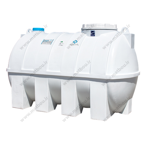 مخزن 3000 لیتری افقی تک لایه پلاستونیک