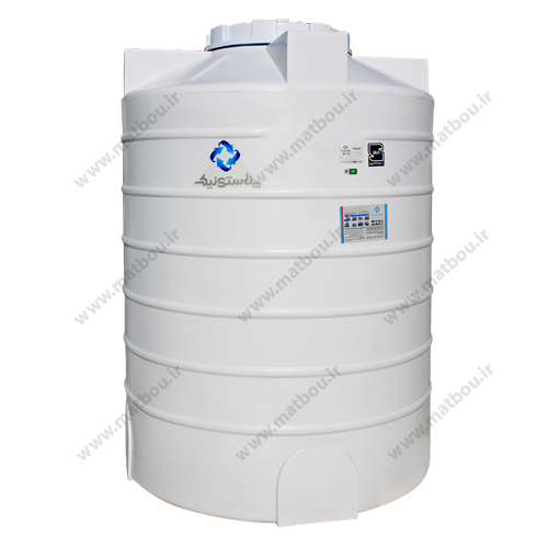 مخزن 2000 لیتری عمودی کوتاه سه لایه پلاستونیک
