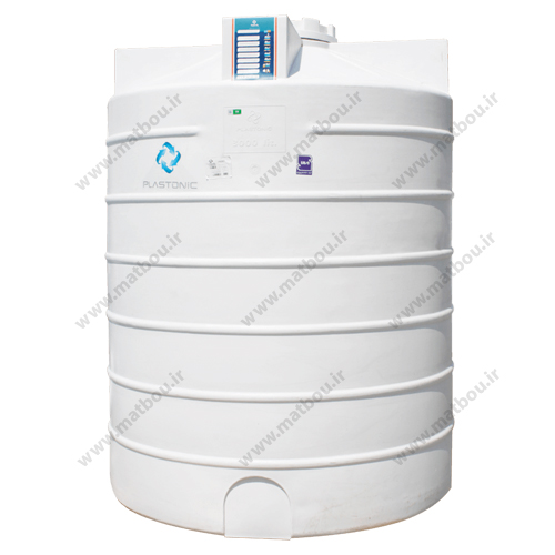مخزن 3000 لیتری عمودی کوتاه سه لایه پلاستونیک